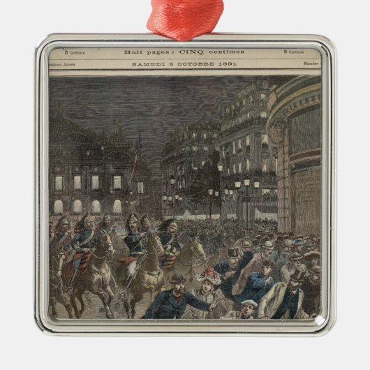 Die Premiere von 'Lohengrin Silbernes Ornament (Vorne)