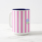 Die preppy-Piece-Tasse Zweifarbige Tasse (Vorderseite Links)