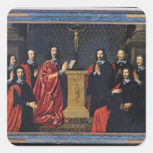 Die Prevot des Marchands Quadratischer Aufkleber (Vorderseite)