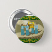 Die Priester und die heilige Arche des Vertrages Button (Vorne & Hinten)