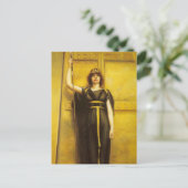 Die Priesterin der Kunst Postkarte (Stehend Vorderseite)