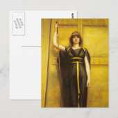 Die Priesterin der Kunst Postkarte (Vorne/Hinten)