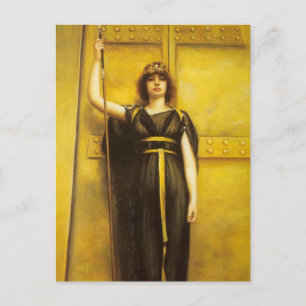 Die Priesterin der Kunst Postkarte