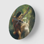 Die "Primavera"-Kunstmauer Runde Wanduhr (Winkel)