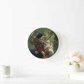 Die "Primavera"-Kunstmauer Runde Wanduhr (Zuhause)