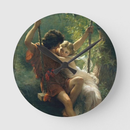 Die "Primavera"-Kunstmauer Runde Wanduhr (Vorderseite)