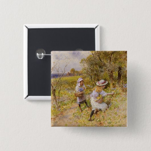 Die Primel-Sammler Button (Vorne & Hinten)