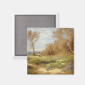 Die Primrose Gatherers Magnet (Vorderseite/Rückseite)