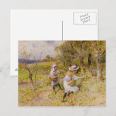 Die Primrose Gatherers Postkarte (Vorne/Hinten)