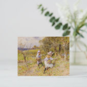 Die Primrose Gatherers Postkarte (Stehend Vorderseite)