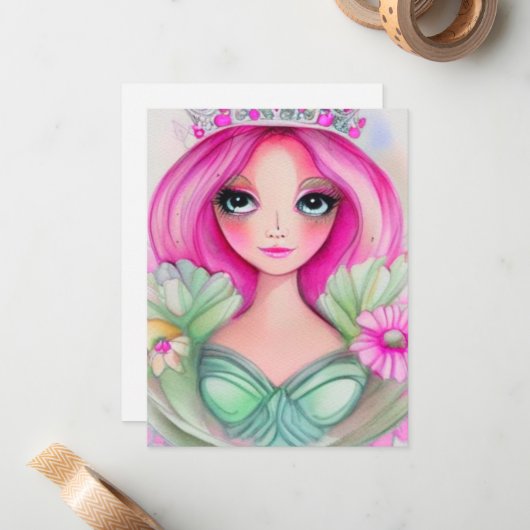 Die Princess-Sammlung Mitteilungskarte (Vorderseite/Rückseite Beispiel)