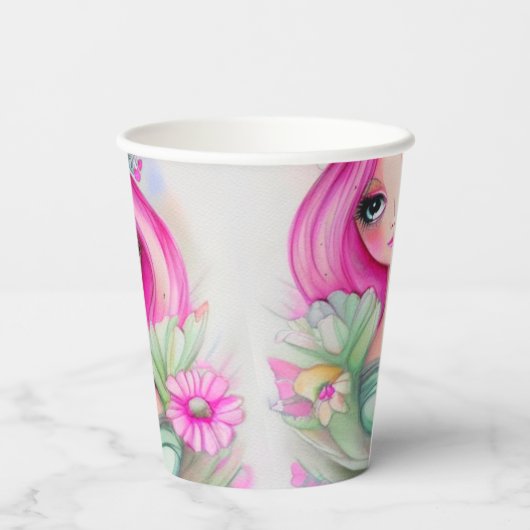 Die Princess-Sammlung Pappbecher (Rückseite)