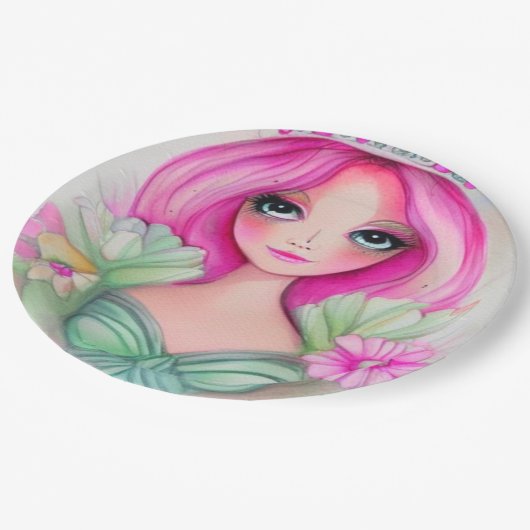 Die Princess-Sammlung Pappteller (Schrägansicht)