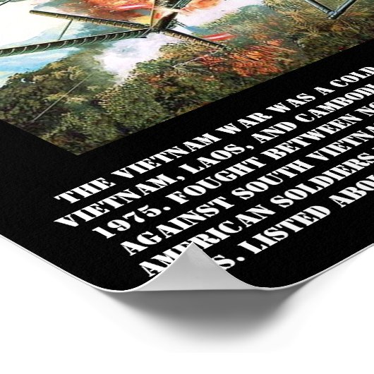 Die Printwerbung im Vietnamkrieg Poster (Ecke)