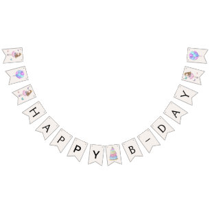 Die Prinzessin Birthday des kleinen Mädchens Wimpelkette