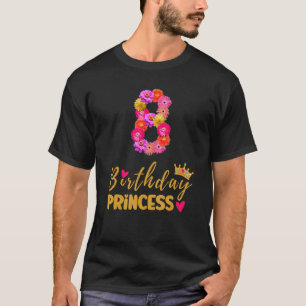 Die Prinzessin-Blume des 8. Geburtstages ist mein T-Shirt