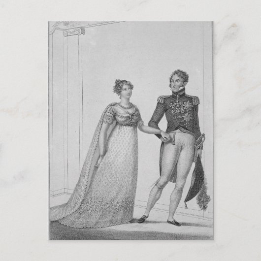 Die Prinzessin Charlotte von Wales und Prinz Postkarte (Vorderseite)