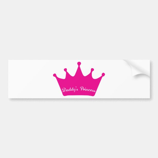 Die Prinzessin des Vatis Autoaufkleber (Vorne)