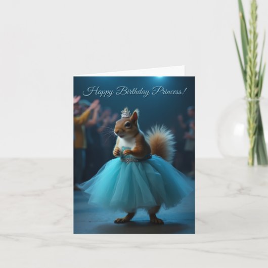 Die Prinzessin Eichhörnchen Karte (Vorderseite)