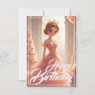 Die Prinzessin eines traumhaft rosa Gewand