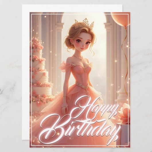 Die Prinzessin eines traumhaft rosa Gewand (Vorne/Hinten)