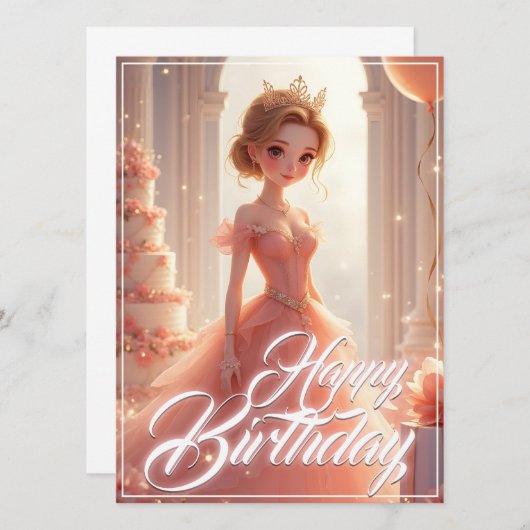 Die Prinzessin eines traumhaft rosa Gewand (Vorne/Hinten)