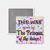 Die Prinzessin hat es geschafft! Magnet (Vorderseite/Rückseite)