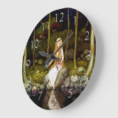 Die Prinzessin im Wald Große Wanduhr (Winkel)