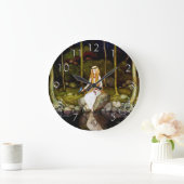 Die Prinzessin im Wald Große Wanduhr (Zuhause)