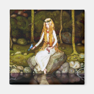 Die Prinzessin im Wald Magnet