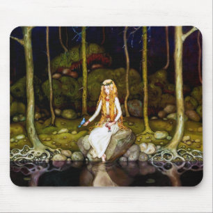 Die Prinzessin im Wald Mousepad