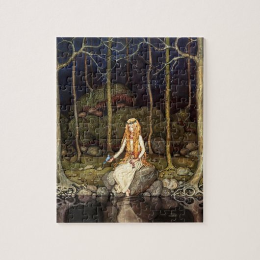 Die Prinzessin im Wald Puzzle (Vertikal)