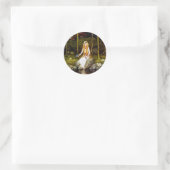 Die Prinzessin im Wald Runder Aufkleber (Tasche)