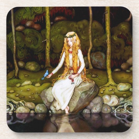 Die Prinzessin im Wald Untersetzer (Vorderseite)
