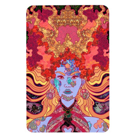 Die Prinzessin in Rot Magnet (Vertikal)