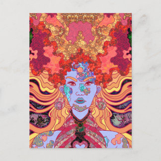 Die Prinzessin in Rot Postkarte