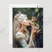 Die Prinzessin küsst den Froschprinzen Postkarte (Vorne/Hinten)