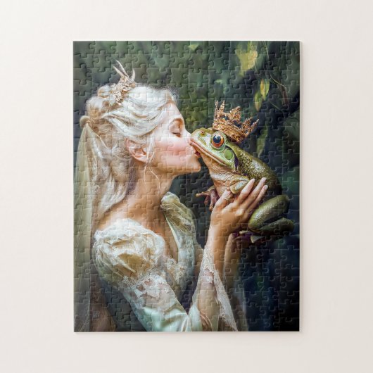 Die Prinzessin küsst den Froschprinzen Puzzle (Vertikal)