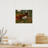 Die Prinzessin nach der Schule von Edward Robert H Poster (Küche)