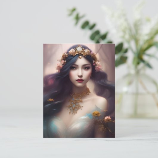 Die Prinzessin Postkarte (Stehend Vorderseite)