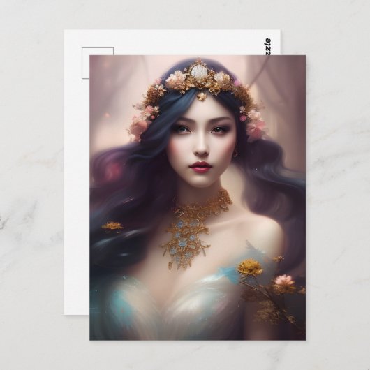 Die Prinzessin Postkarte (Vorne/Hinten)