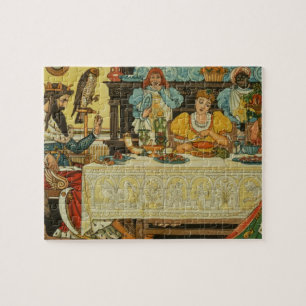 Die Prinzessin Shares ihr Abendessen mit dem Puzzle