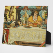 Die Prinzessin teilt ihr Abendessen mit dem Frosch Fotoplatte (Seite)