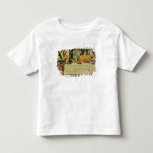 Die Prinzessin teilt ihr Abendessen mit dem Frosch Kleinkind T-shirt