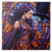 Die Prinzessin und der Raven Fliese (Vorderseite)