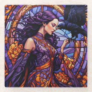 Die Prinzessin und der Raven Glasuntersetzer