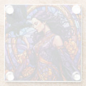 Die Prinzessin und der Raven Glasuntersetzer (Rückseite)