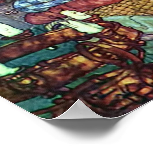 Die Prinzessin und die Erbse von Edmund Dulac Poster (Ecke)