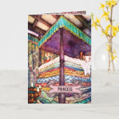 Die Prinzessin und die Pea #2-Grußkarte Karte (Gelbe Blume)