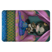 "Die Prinzessin und die Pea" Flex Magnet (Horizontal)